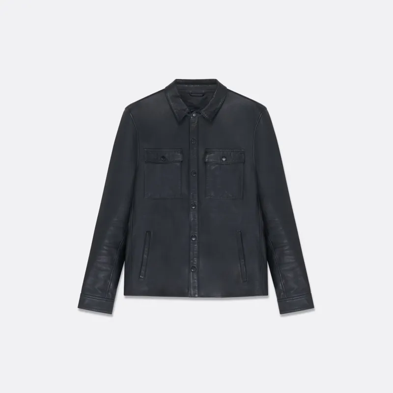 LEATHER SHIRT JACKET| Marco Castelli sold by Faith Connexion