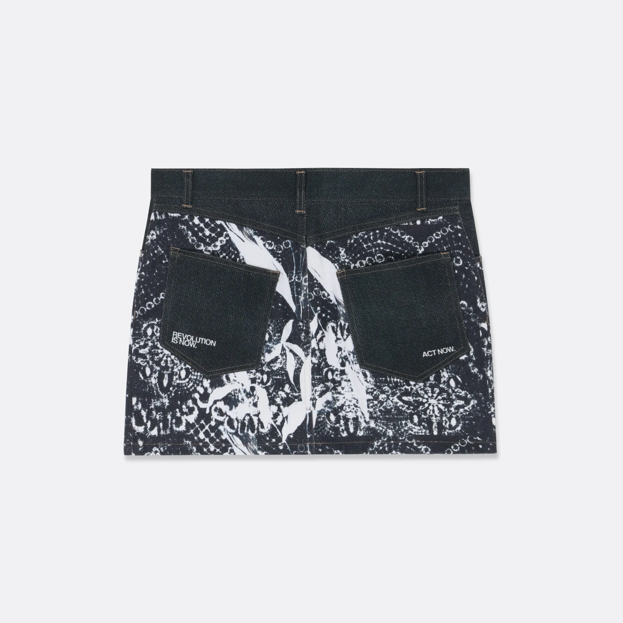 BLACK & WHITE PRINTED SKIRT | Sarah Lopez sold by Faith Connexion product image thumbnail 2