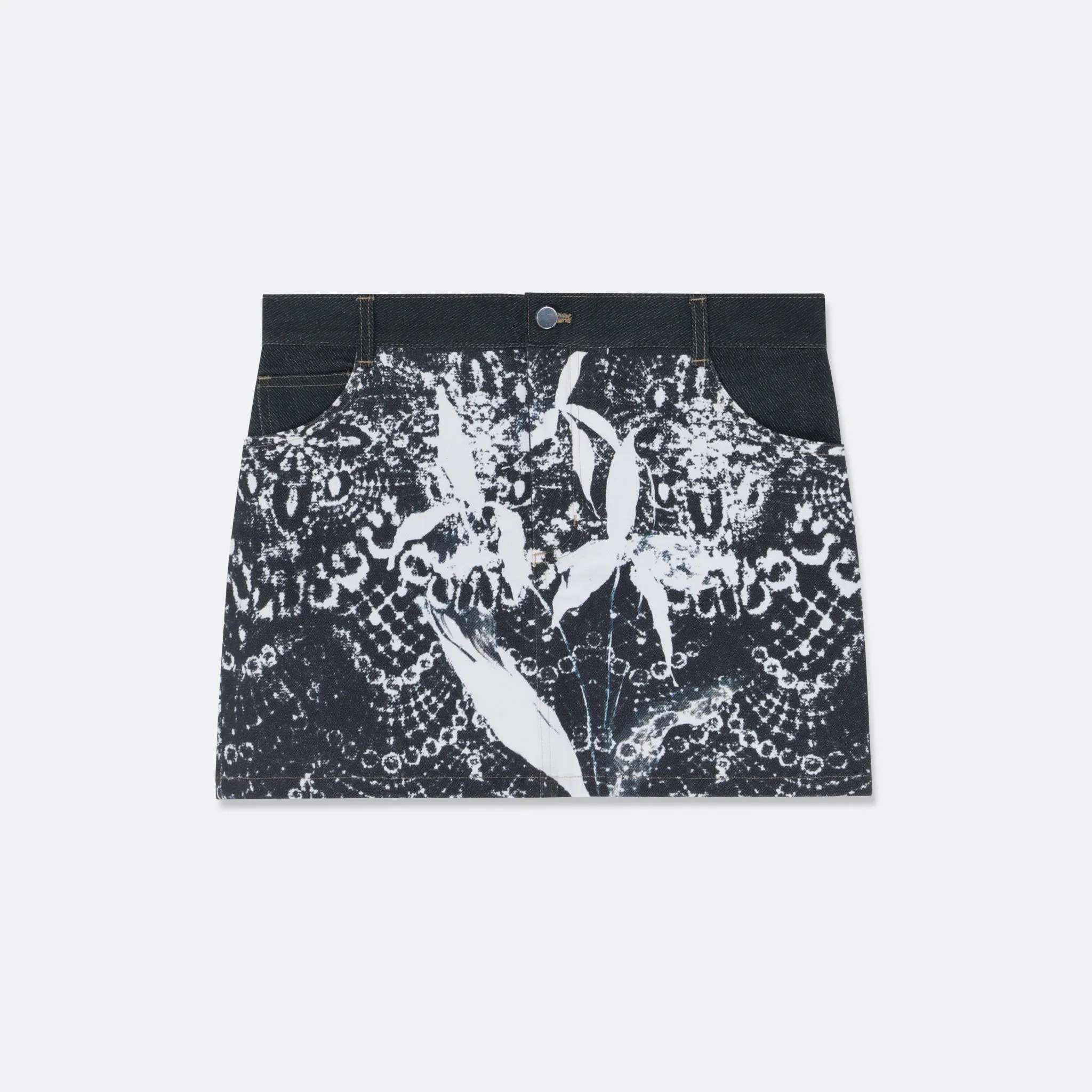 BLACK & WHITE PRINTED SKIRT | Sarah Lopez sold by Faith Connexion