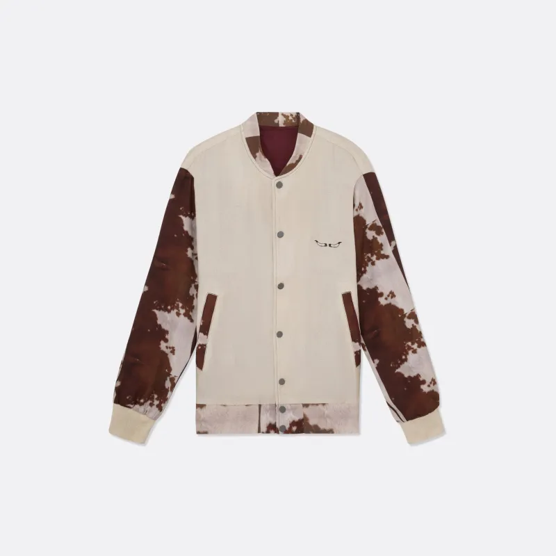 COW PRINT VARSITY JACKET | Maša Ivanović sold by Faith Connexion