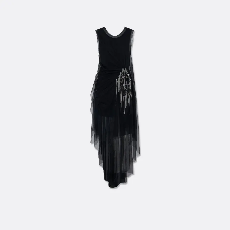 EMBROIDERED DRAPED TULLE DRESS sold by Faith Connexion