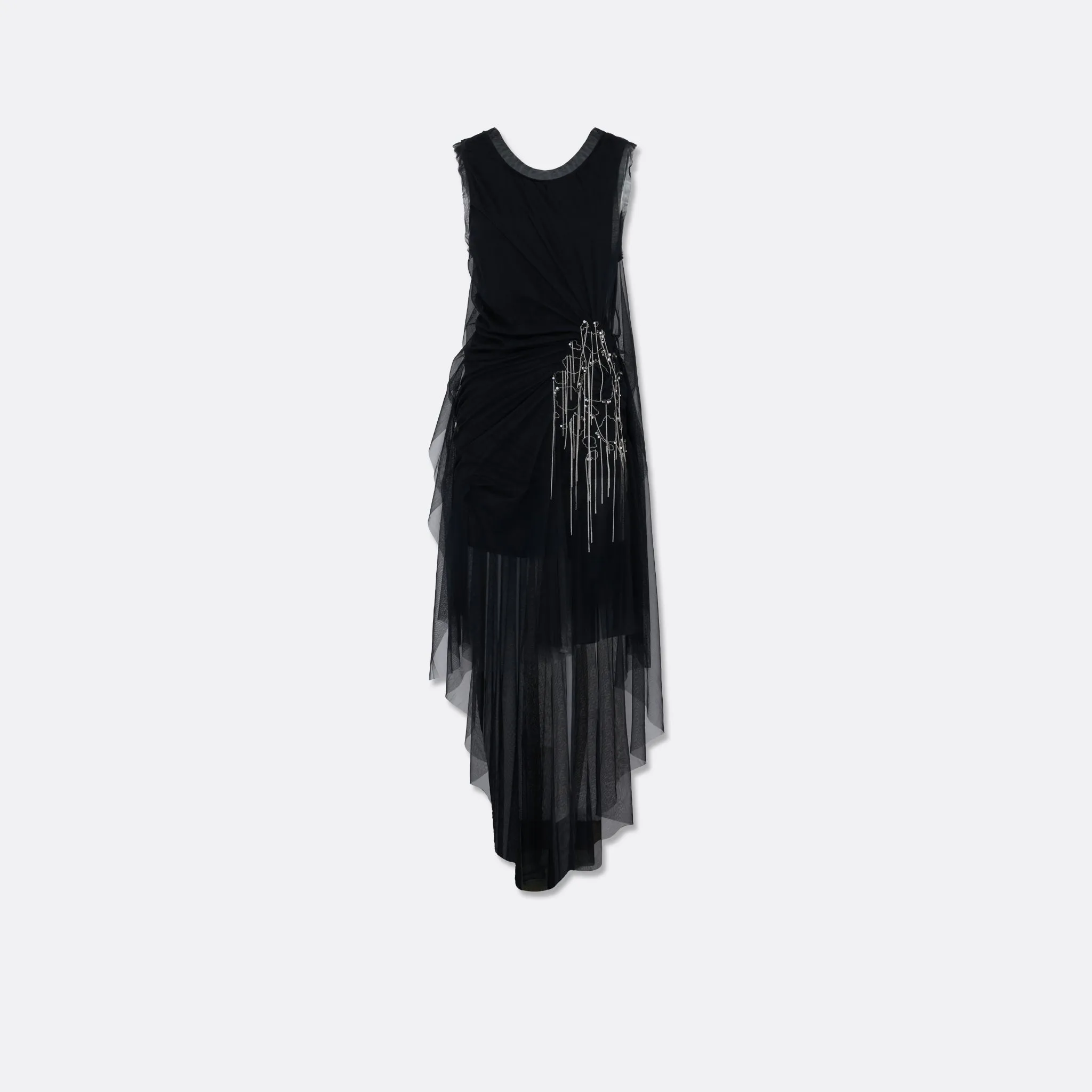 EMBROIDERED DRAPED TULLE DRESS sold by Faith Connexion