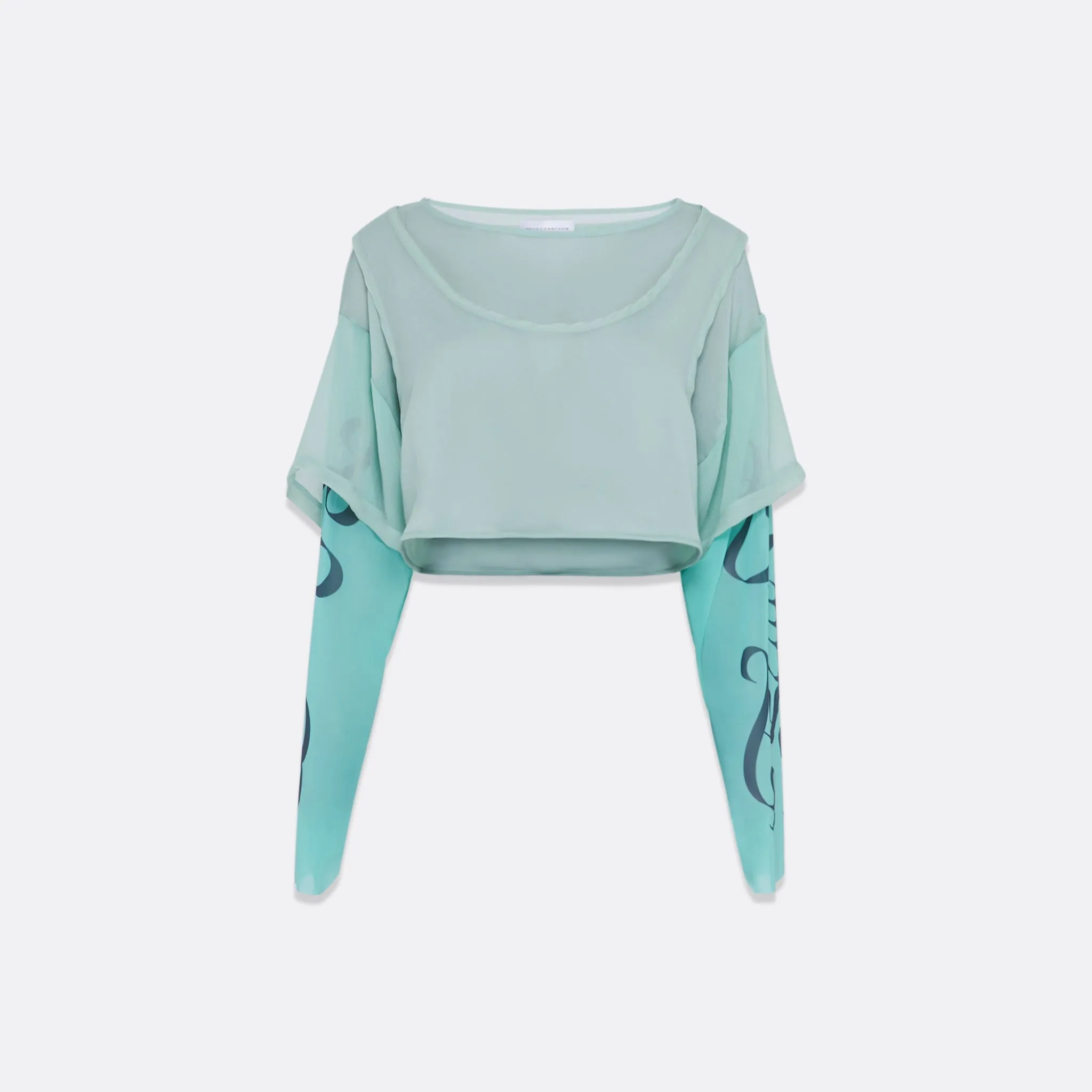 LAYERED CROPPED T-SHIRT sold by Faith Connexion product image thumbnail 2