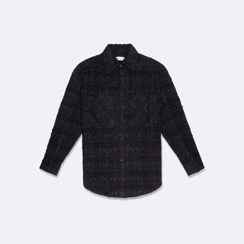 UNISEX OVERSIZED BLACK TWEED SHIRT sold by Faith Connexion