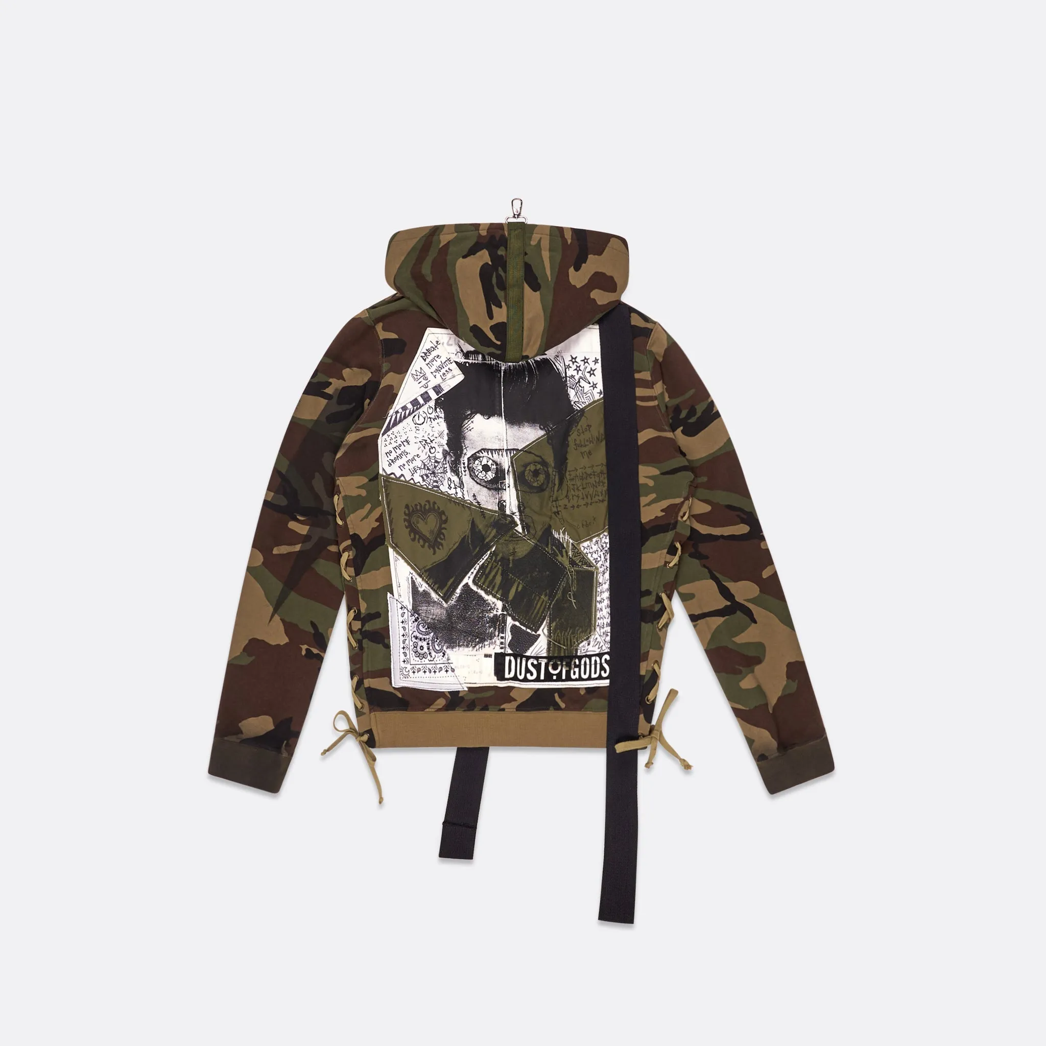 UPCYCLED CAMOUFLAGE HOODIE JACKET sold by Faith Connexion product image thumbnail 2