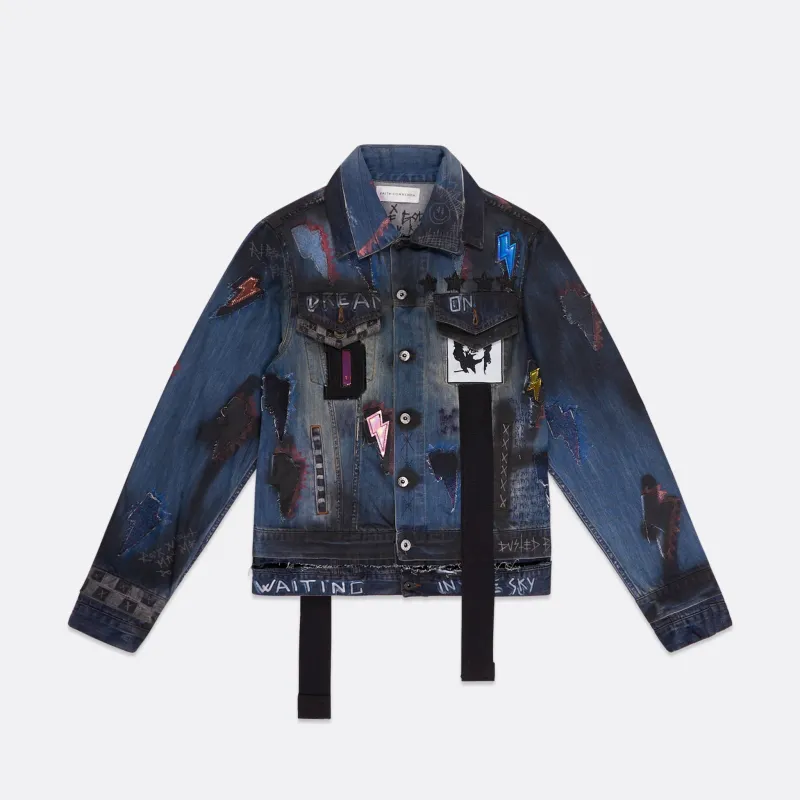 UPCYCLED DENIM JACKET sold by Faith Connexion