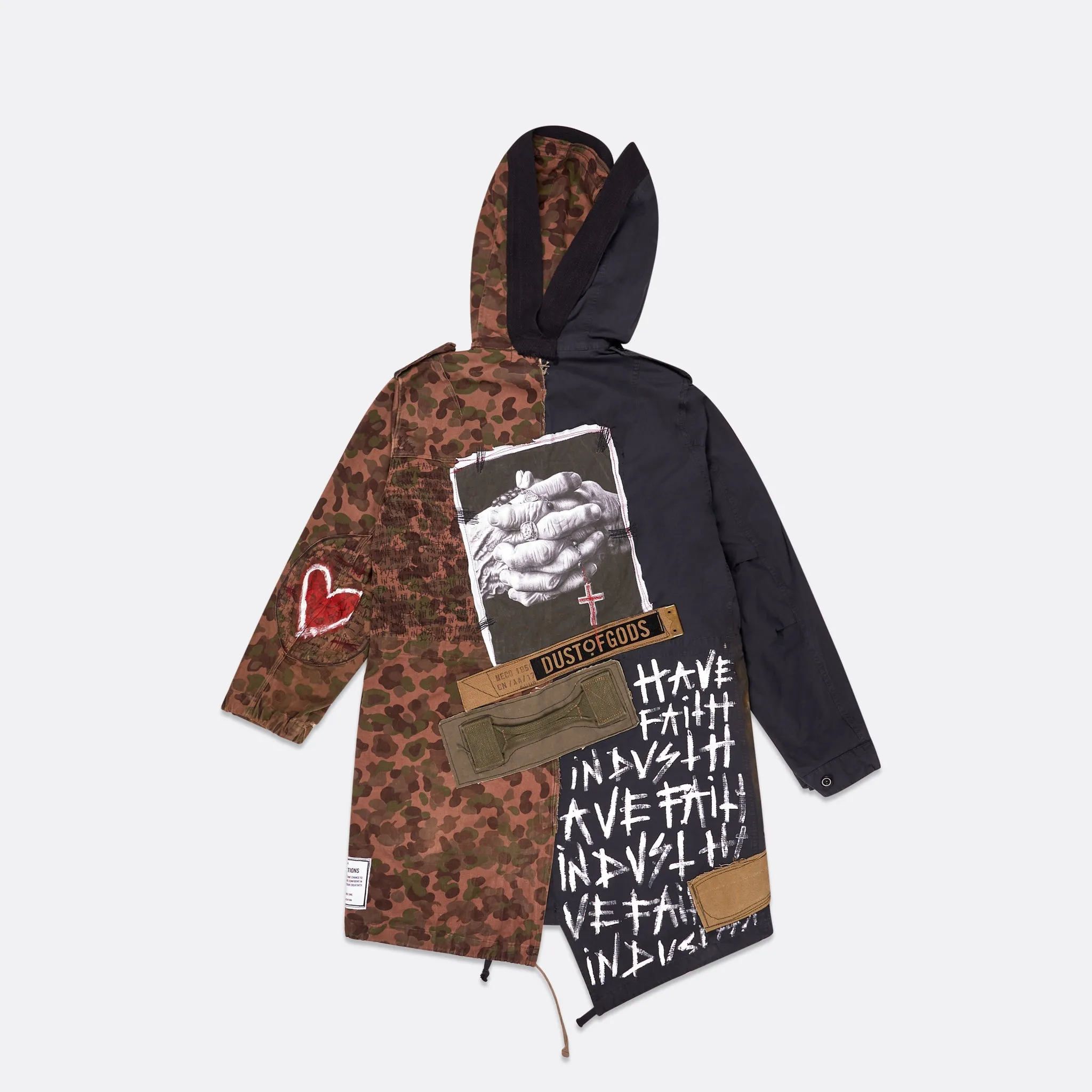 UPCYCLED MIX CAMOUFLAGE PARKA JACKET sold by Faith Connexion product image thumbnail 2