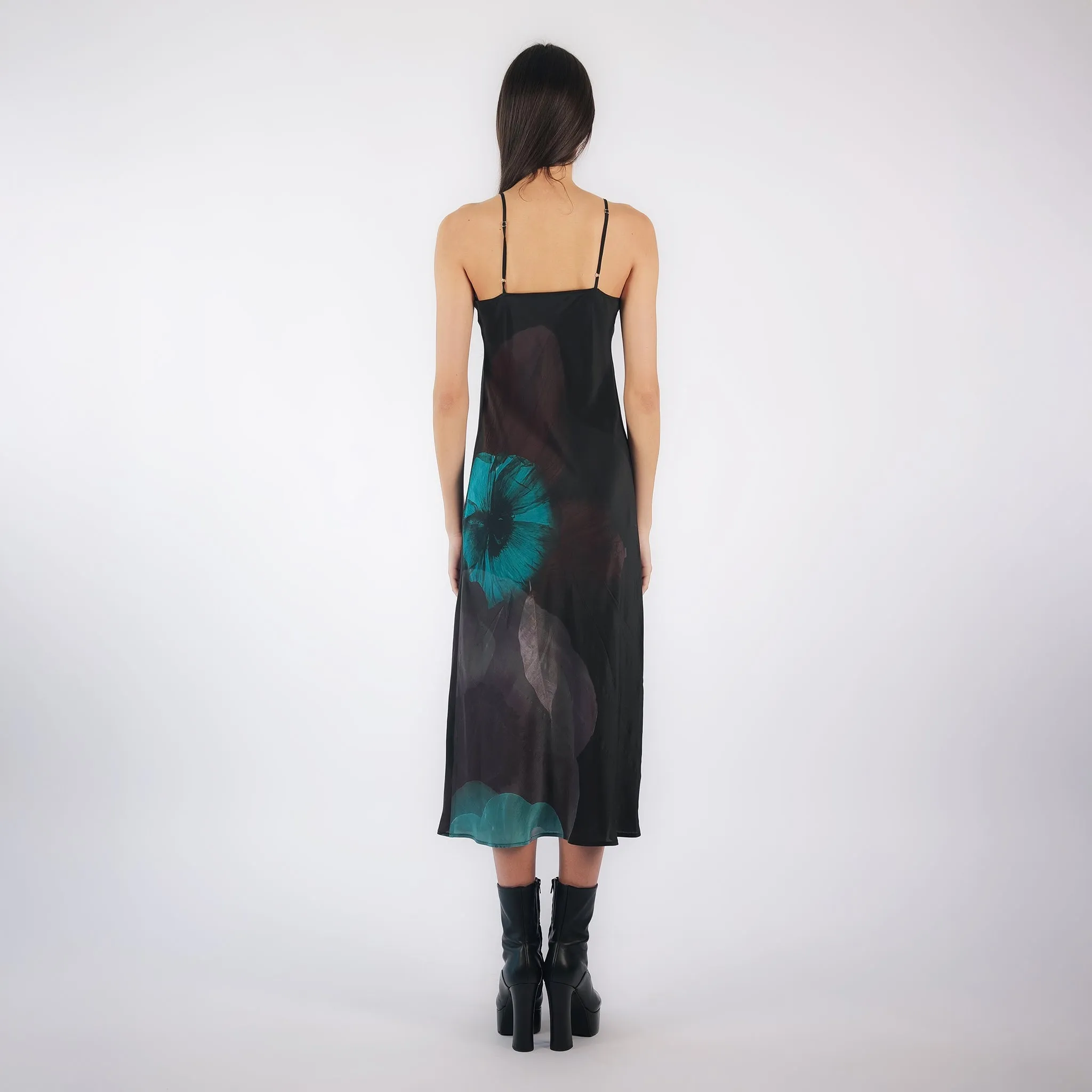 FLORAL SILK CREPE DE CHINE SLIP DRESS | ARIANA ISHAIRZAY sold by Faith Connexion product image thumbnail 4