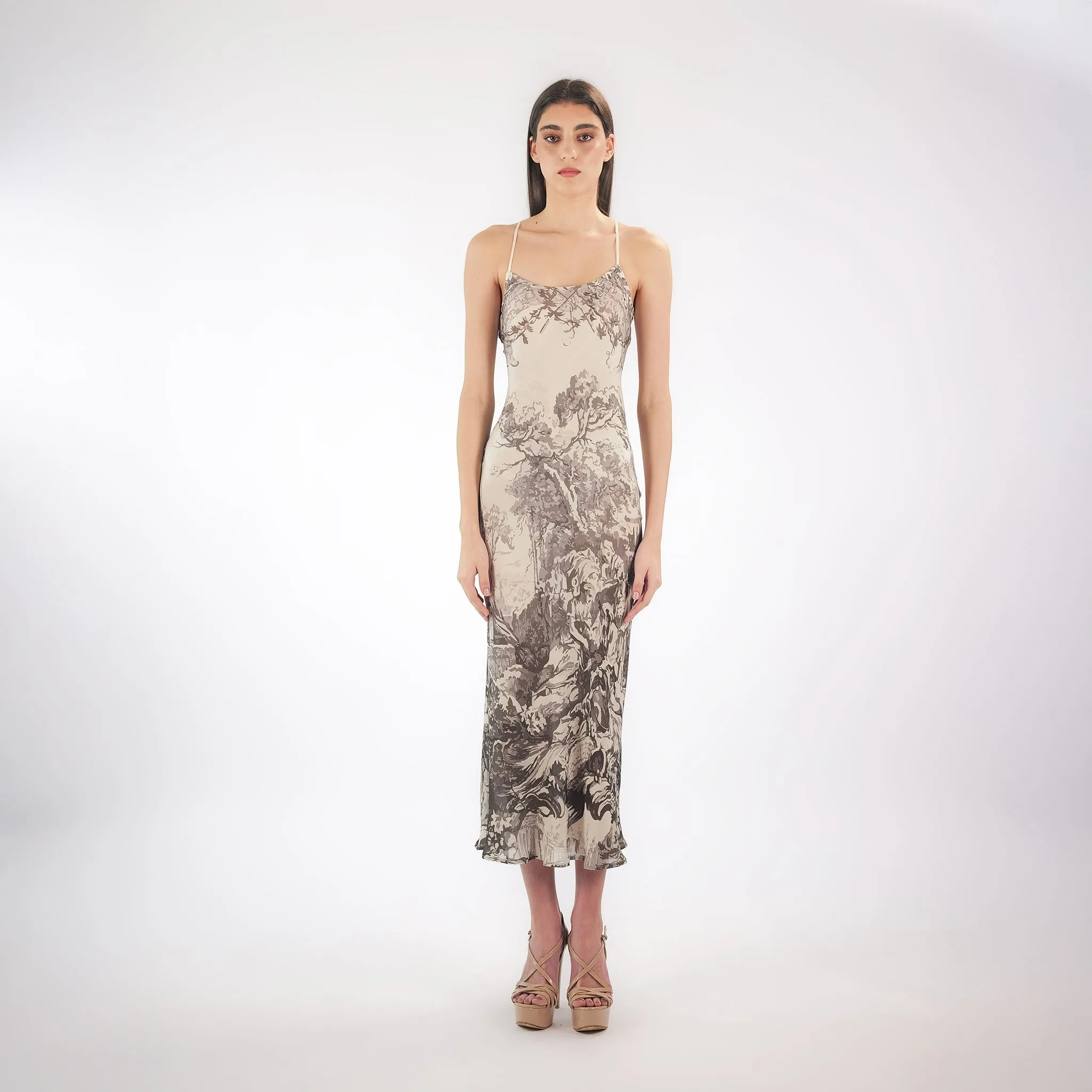 GARDEN SLIP DRESS IN DOUBLE GEORGETTE | STEVEN ALVAREZ sold by Faith Connexion