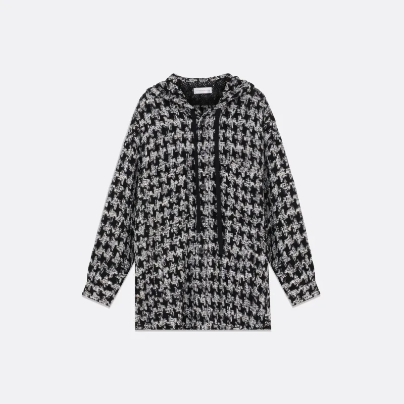 HOODED OVERSIZED TWEED SHIRT UNISEX sold by Faith Connexion
