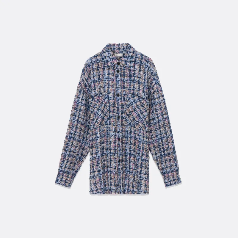OVERSIZED TWEED SHIRT UNISEX sold by Faith Connexion