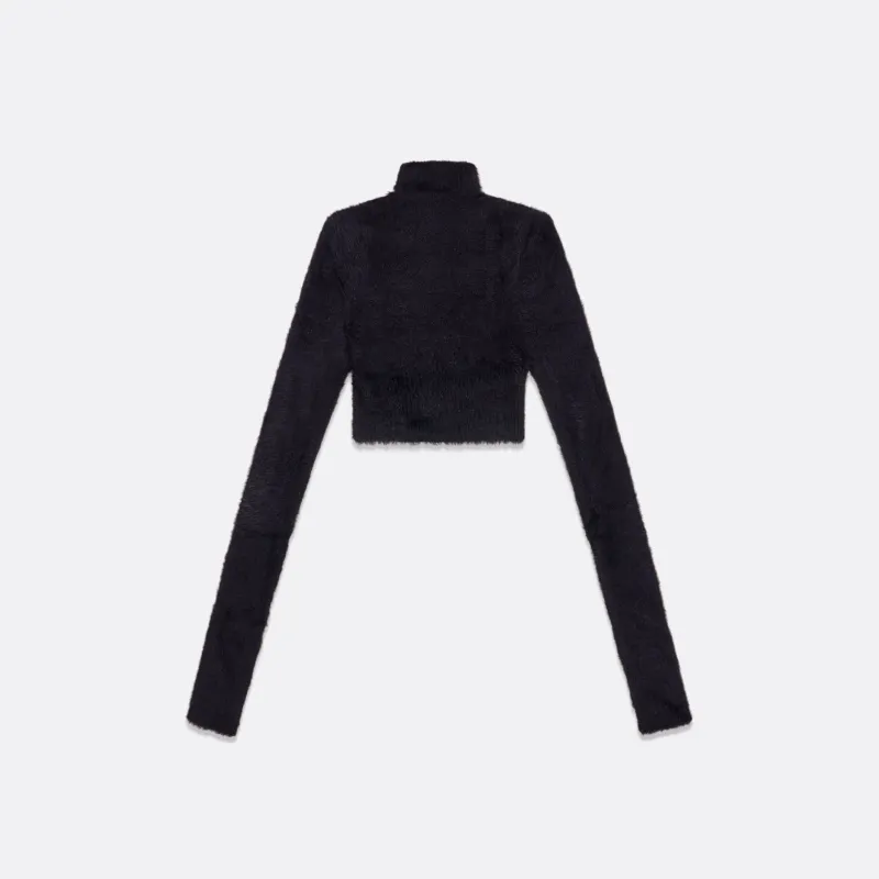 KNITTED HIGH COLLAR CROPPED SWEATER sold by Faith Connexion