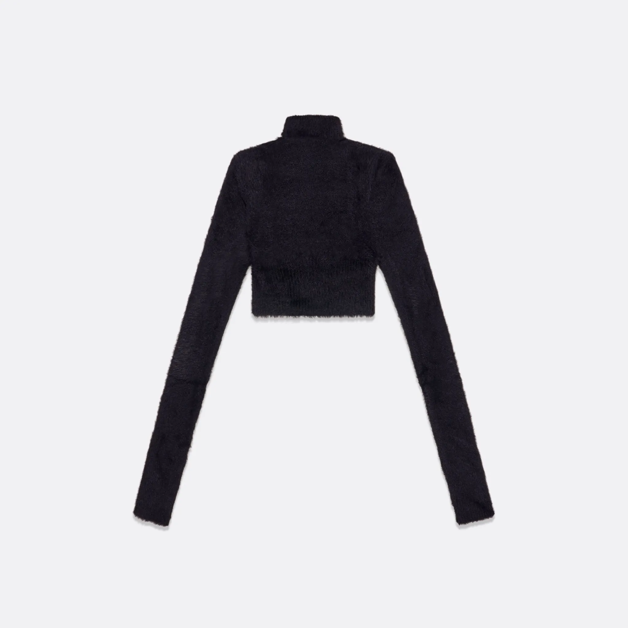 KNITTED HIGH COLLAR CROPPED SWEATER sold by Faith Connexion
