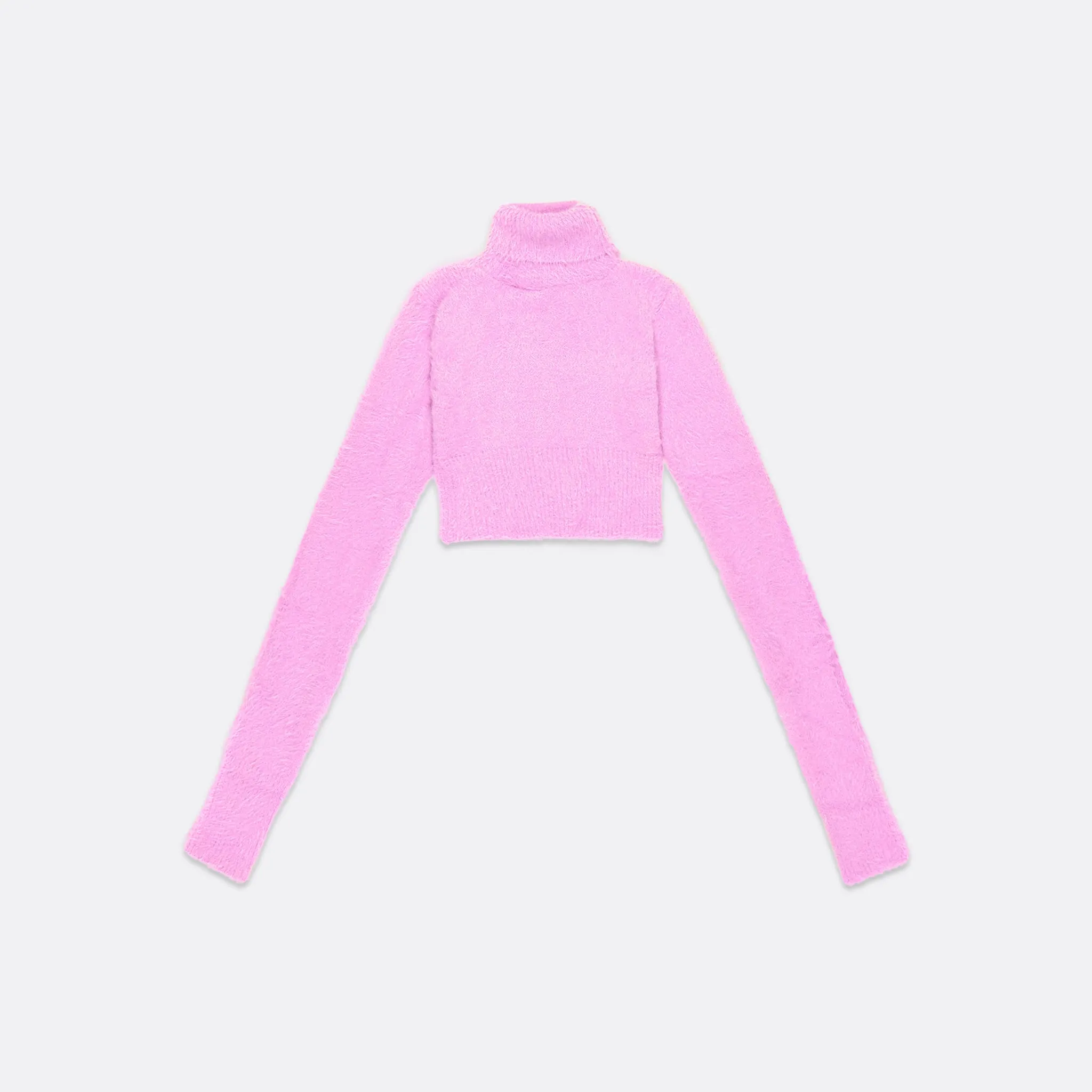 KNITTED HIGH COLLAR CROPPED SWEATER sold by Faith Connexion