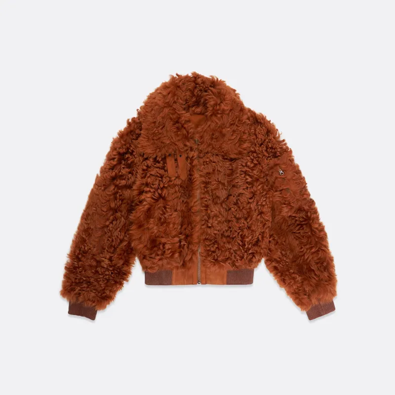 HAIRY PUFFY SHEARLING LEATHER REVERSIBLE BLOUSON - UNISEX sold by Faith Connexion