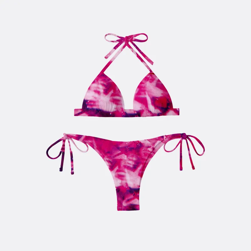 SCARLETT ROSE PRINTED BIKINI | Ellen Von Unwerth made by Faith Connexion