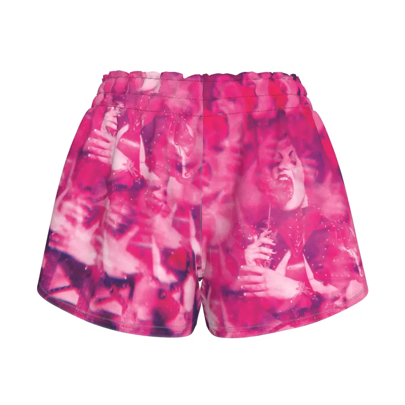 SCARLETT ROSE RETRO GYM SHORTS UNISEX | Ellen Von Unwerth made by Faith Connexion