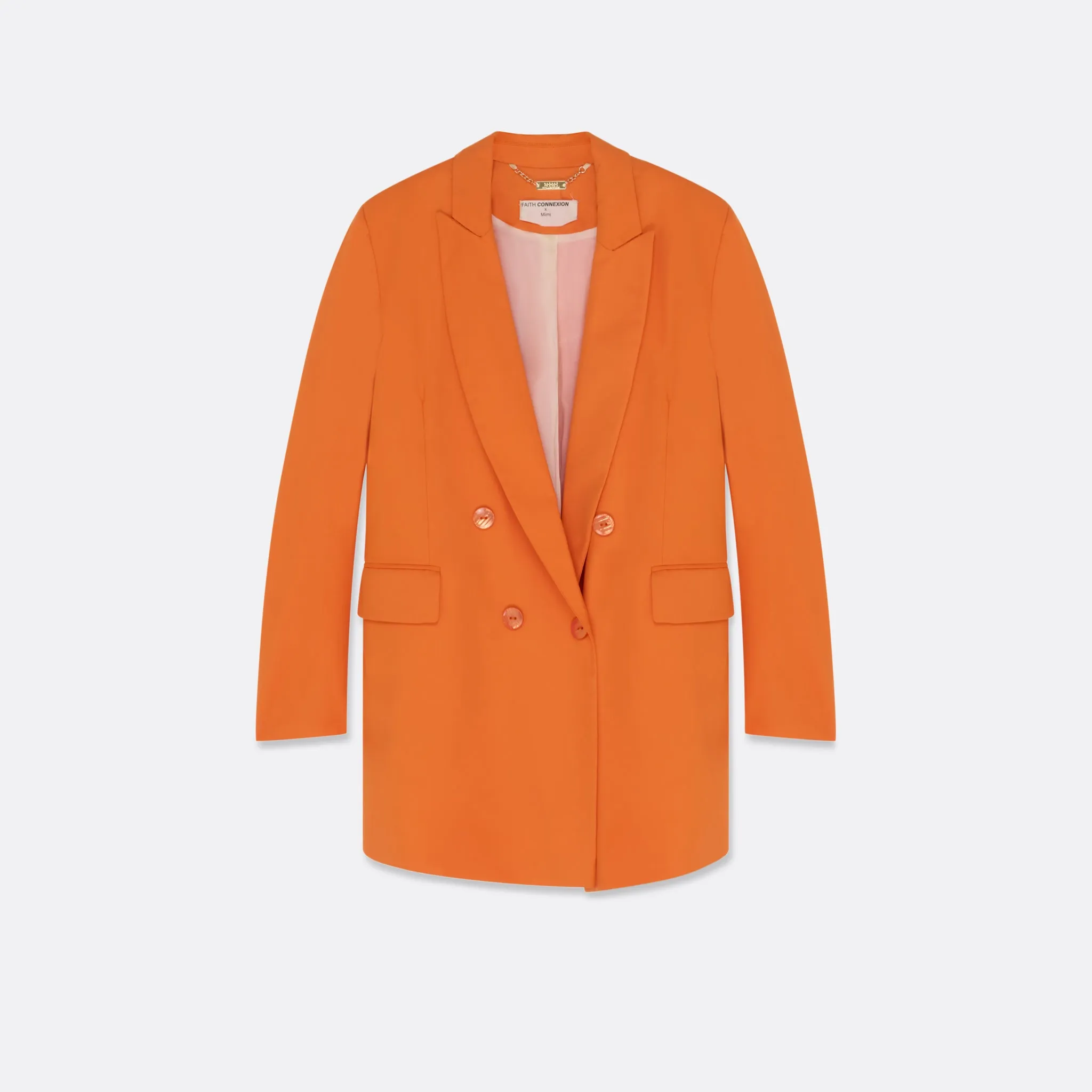 OVERSIZED DOUBLE-BREASTED BLAZER sold by Faith Connexion