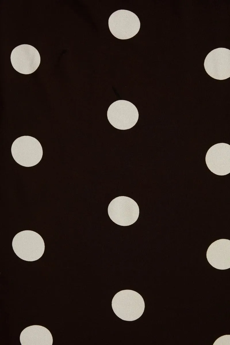 Maye Midi Dress Veia Polka Dot Chocolate sold by Faithfull the Brand product image thumbnail 5