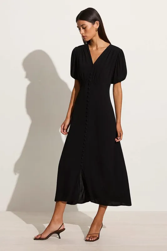 Bellavista Midi Dress Black sold by Faithfull the Brand