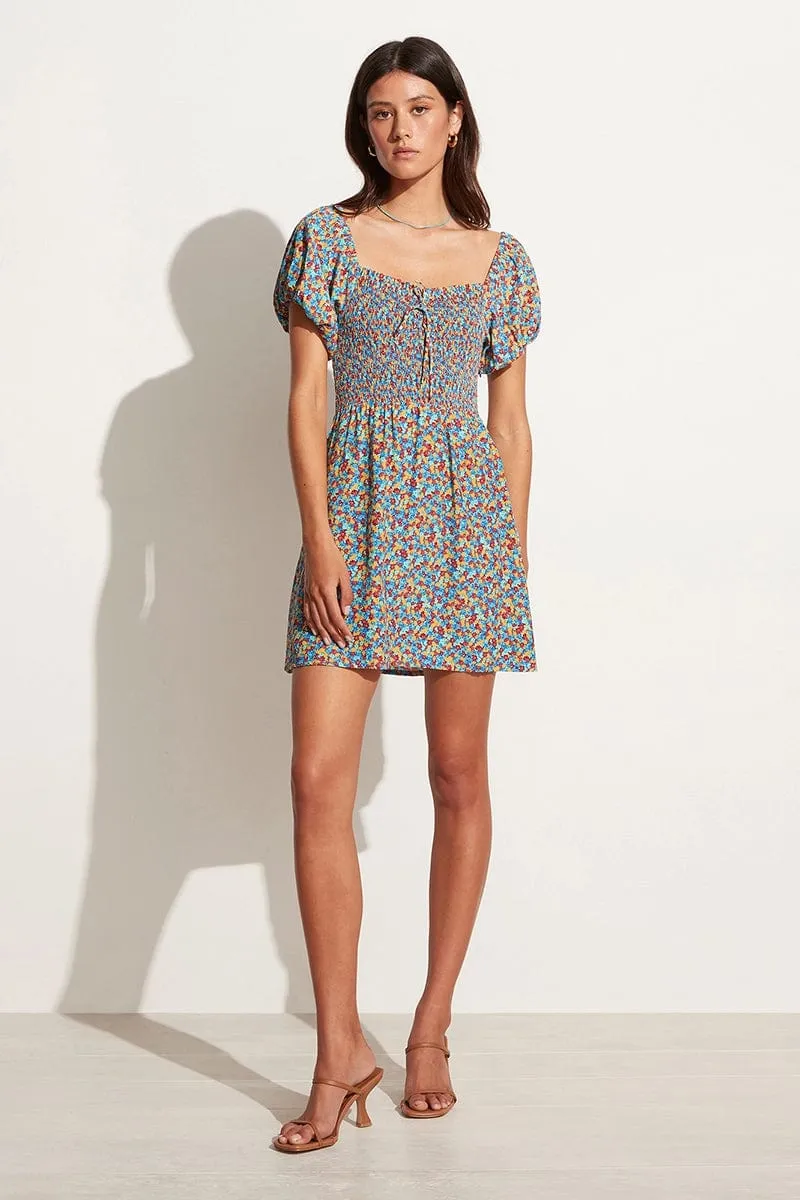 Domenica Mini Dress Mohina Floral Print Blue (Exclusive) - Final Sale sold by Faithfull the Brand product image thumbnail 5