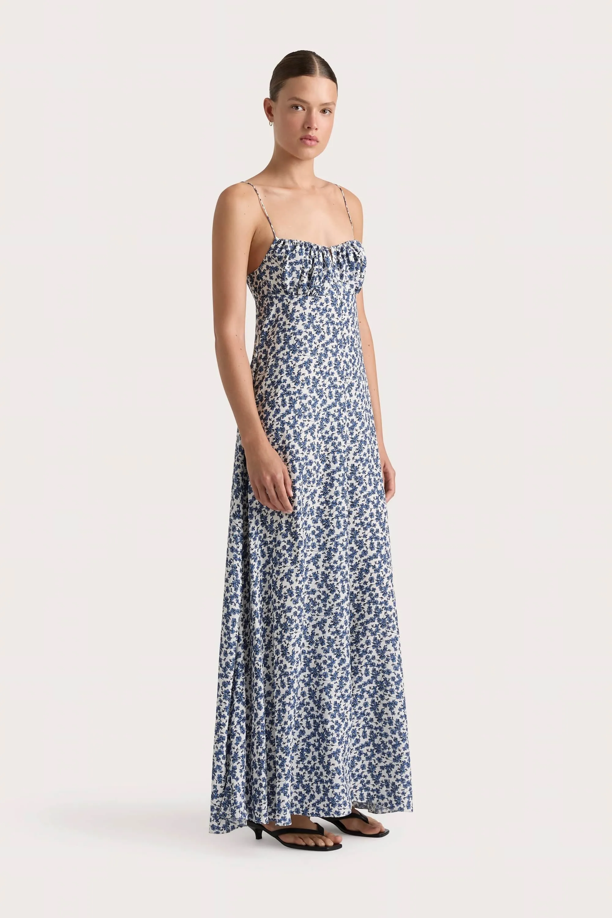 Anessa Maxi Dress Leilani Mid Blue - Final Sale sold by Faithfull the Brand product image thumbnail 3