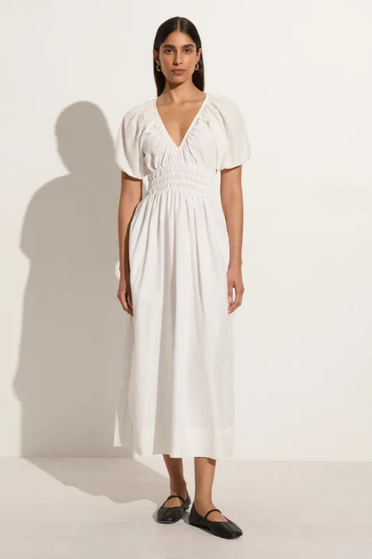 Teatro Midi Dress White - Final Sale sold by Faithfull the Brand