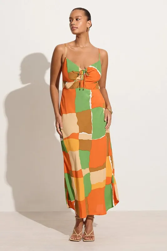 Tempio Midi Dress Costa Smeralda Print - Final Sale sold by Faithfull the Brand