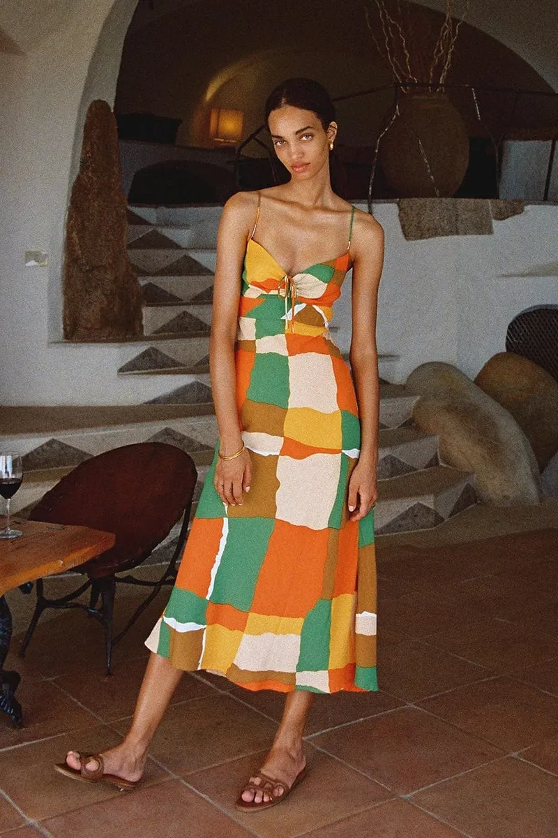 Tempio Midi Dress Costa Smeralda Print - Final Sale sold by Faithfull the Brand product image thumbnail 2