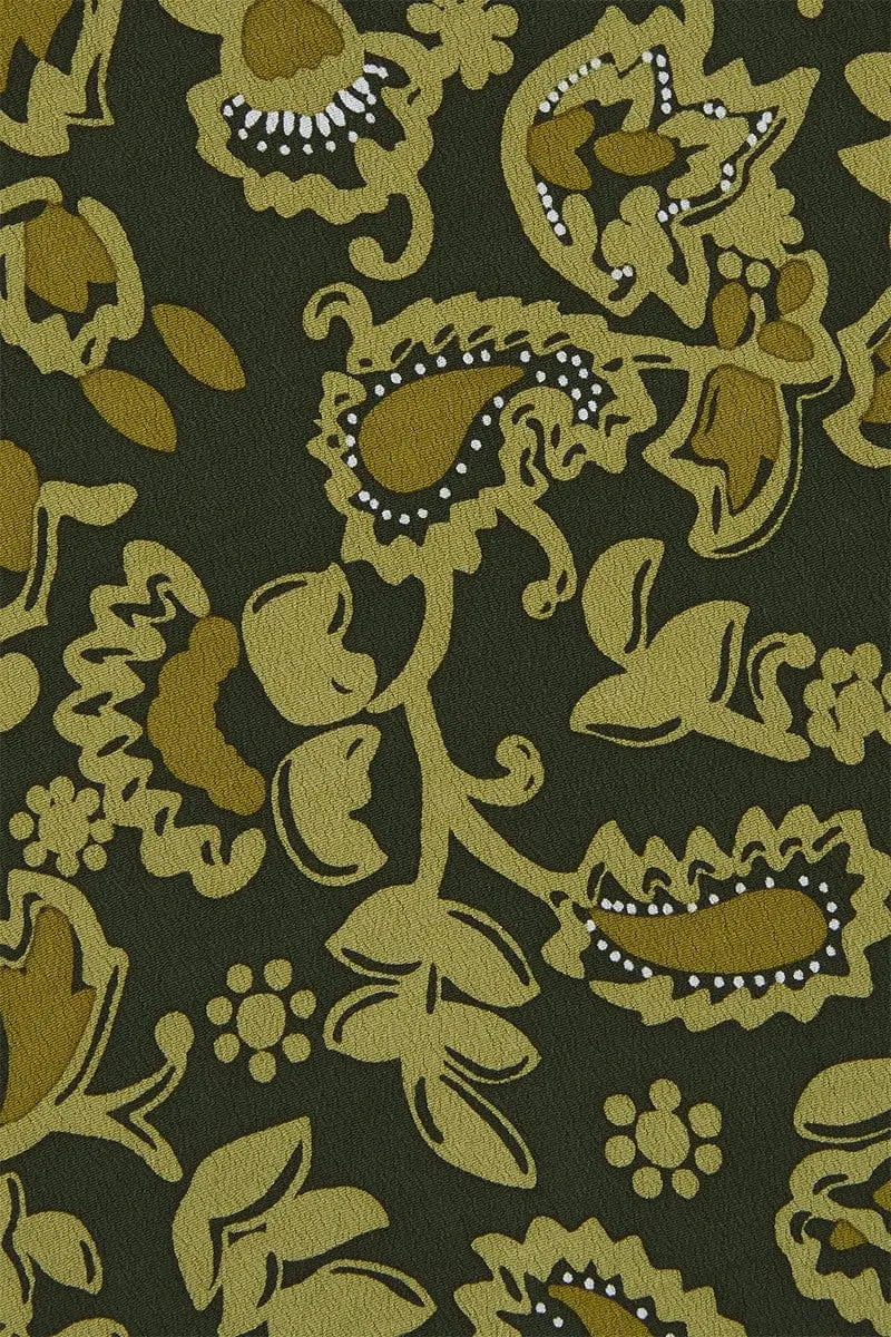 Nadja Mini Dress Selcetta Paisley Green - Final Sale sold by Faithfull the Brand product image thumbnail 5