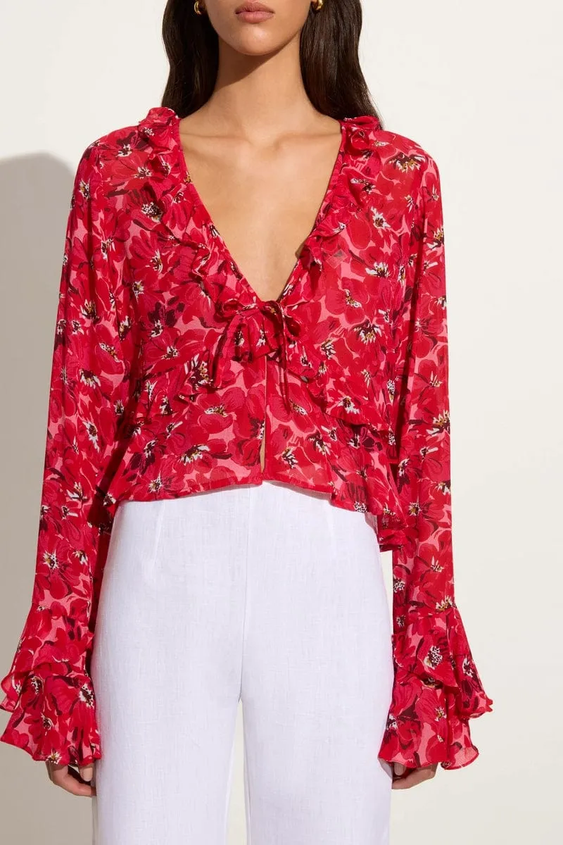 Montenegro Top El Limon Floral Pink sold by Faithfull the Brand product image thumbnail 3