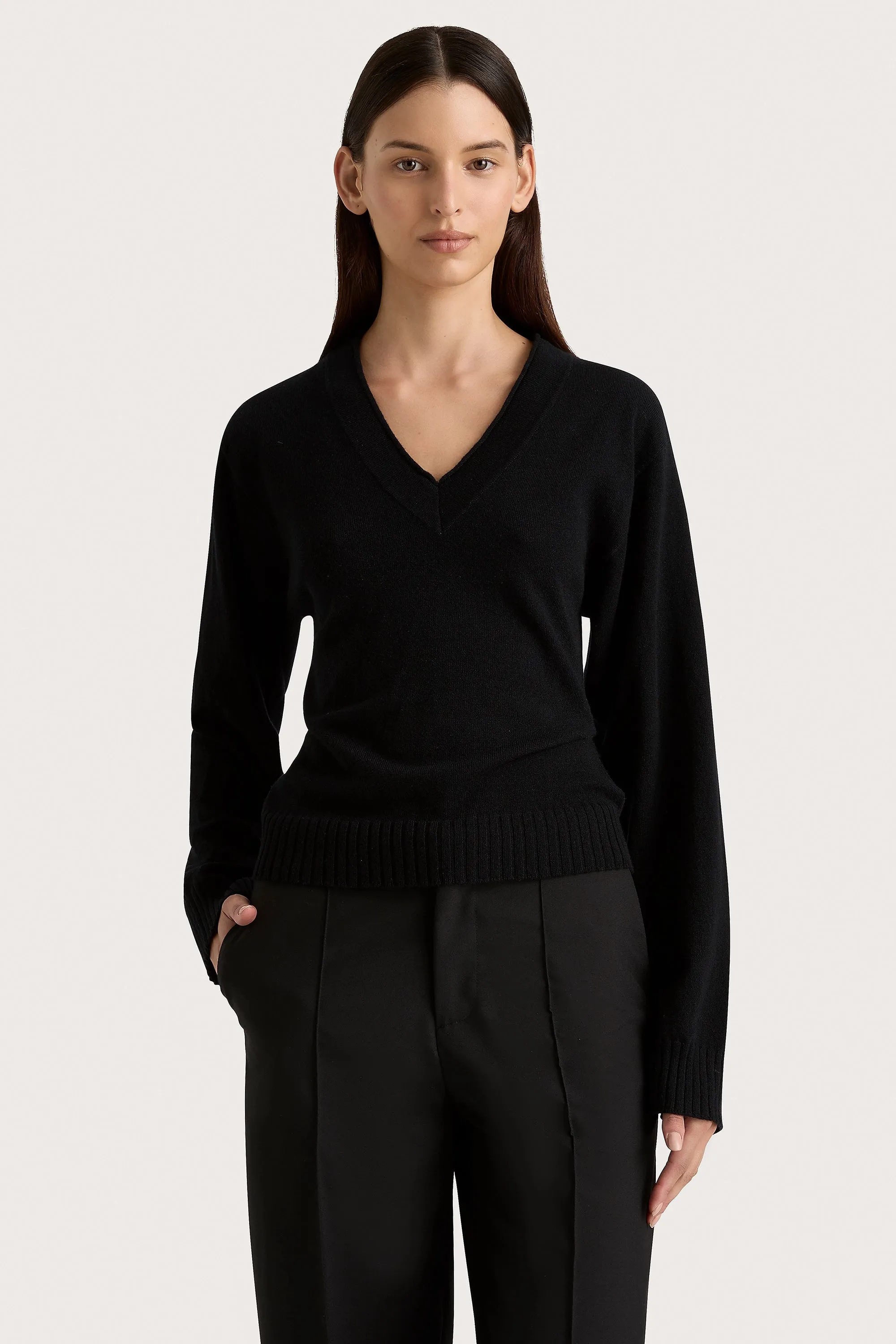 Frederikke Cashmere Sweater Black - Final Sale sold by Faithfull the Brand product image thumbnail 2