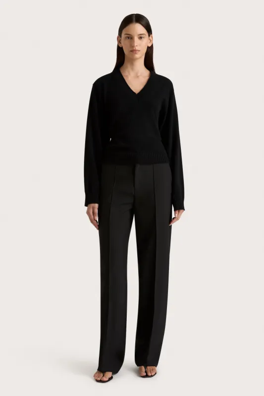 Frederikke Cashmere Sweater Black - Final Sale sold by Faithfull the Brand