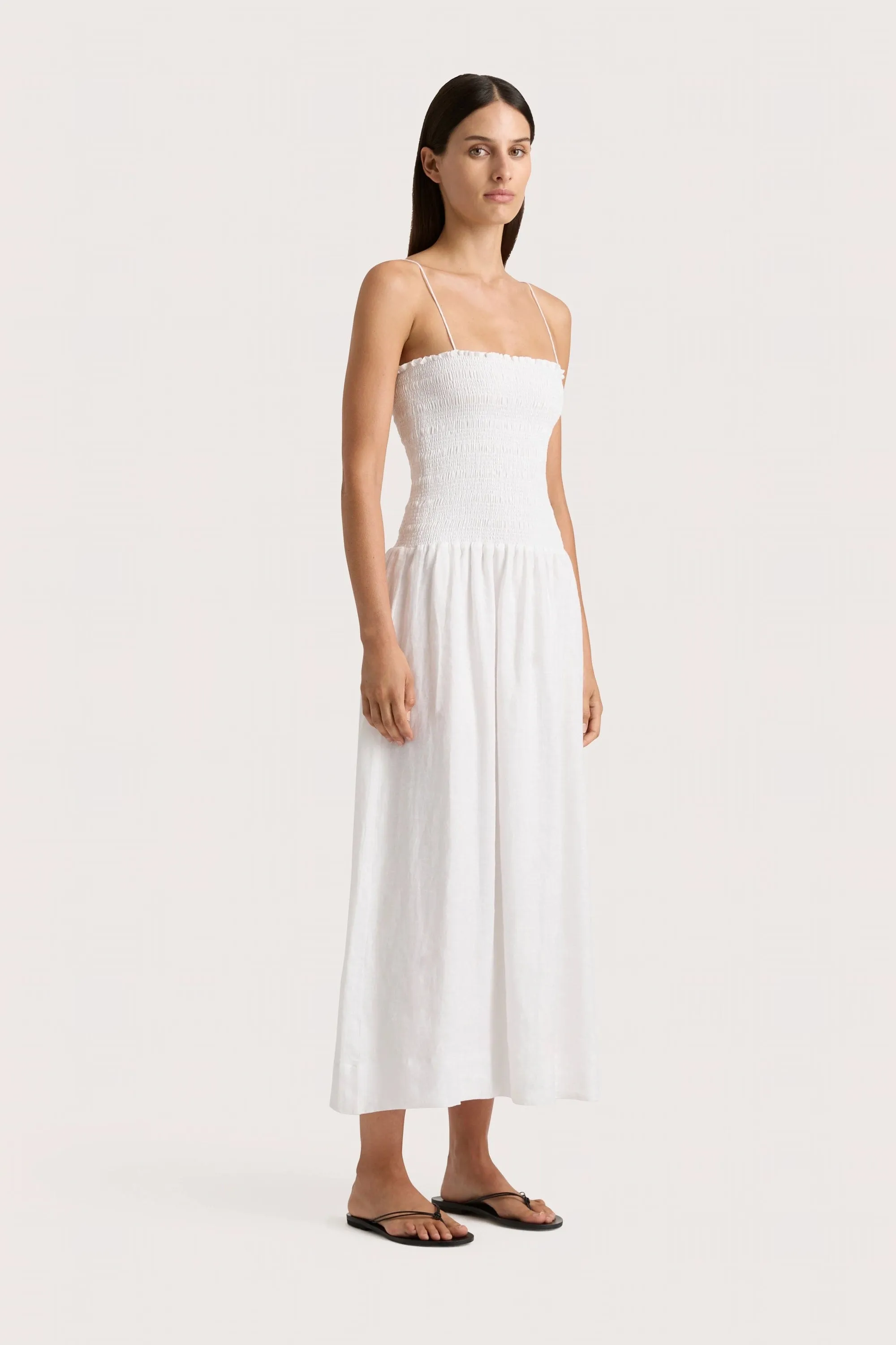 Geriba Midi Dress White - Final Sale sold by Faithfull the Brand product image thumbnail 4