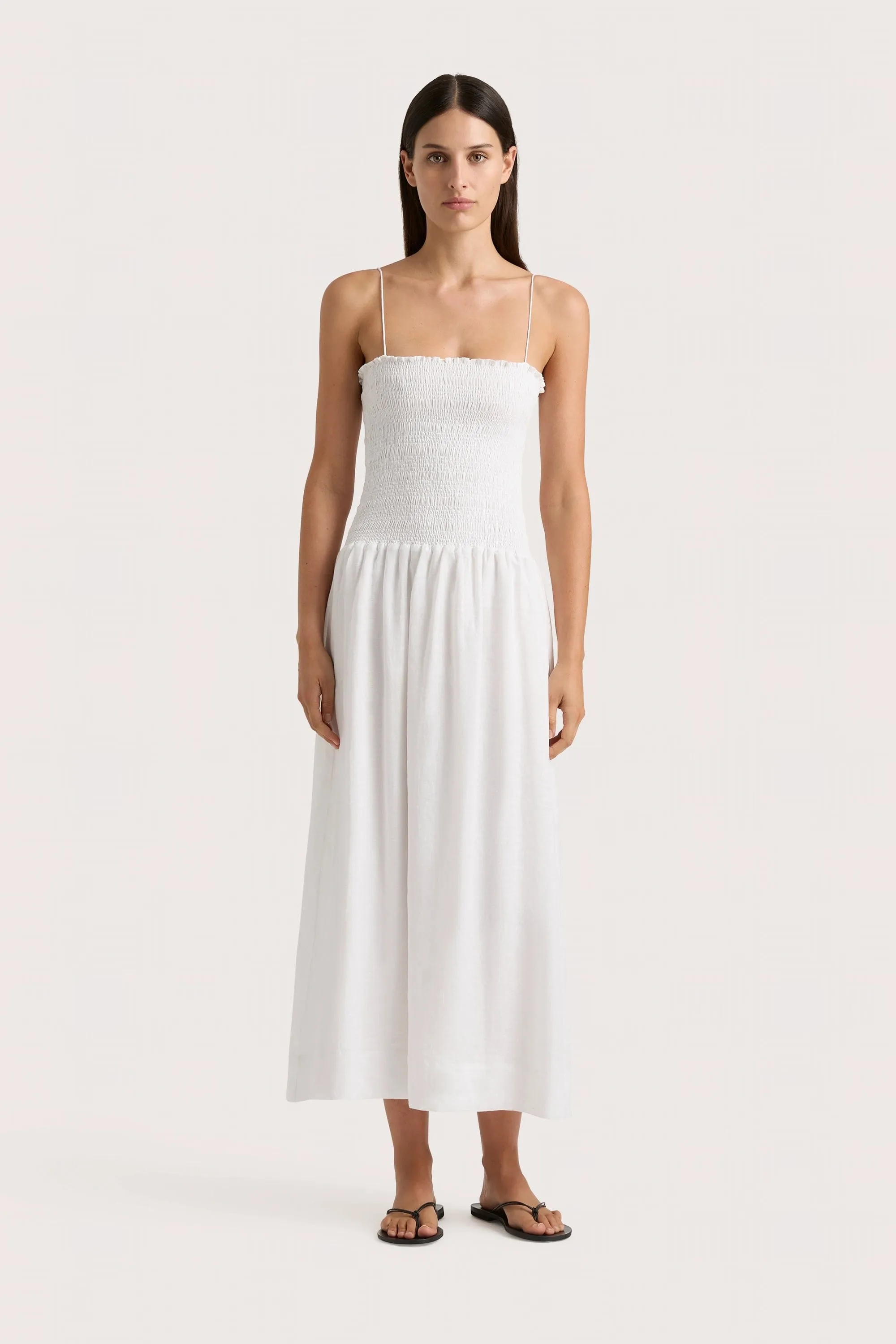 Geriba Midi Dress White - Final Sale sold by Faithfull the Brand