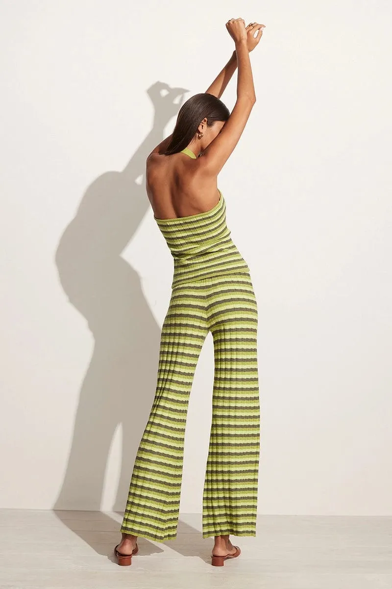 Damira Knit Pants Green Stripes (Exclusive) - Final Sale sold by Faithfull the Brand product image thumbnail 4