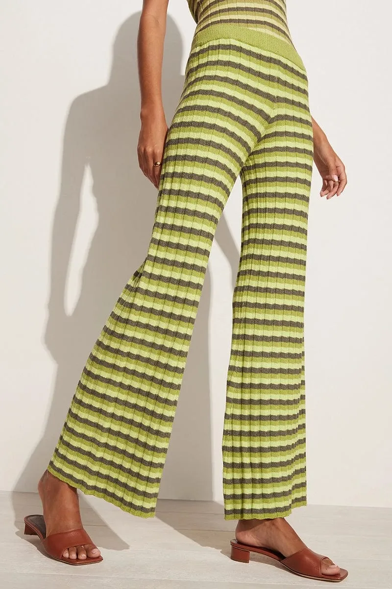 Damira Knit Pants Green Stripes (Exclusive) - Final Sale sold by Faithfull the Brand product image thumbnail 2