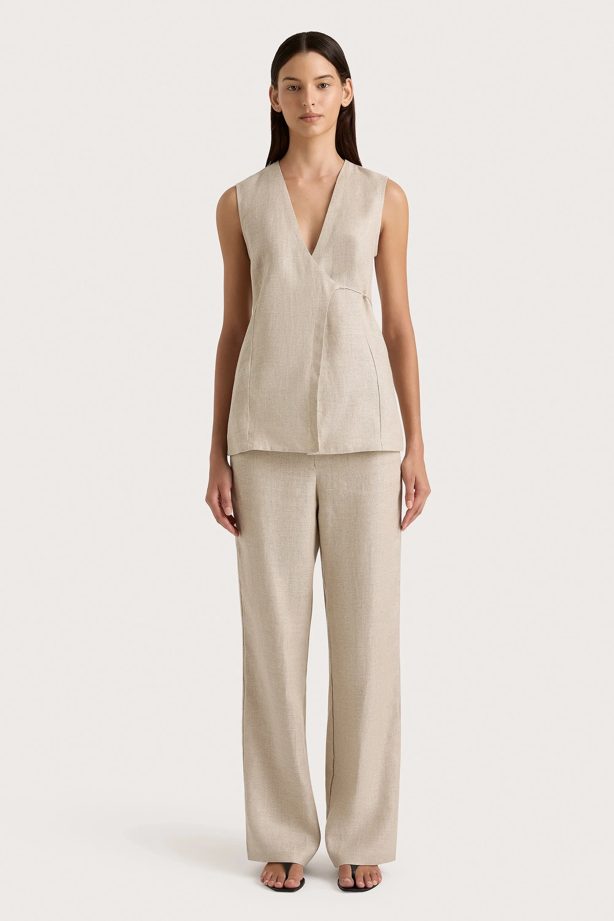 Sanne Pant Oatmeal - Final Sale sold by Faithfull the Brand