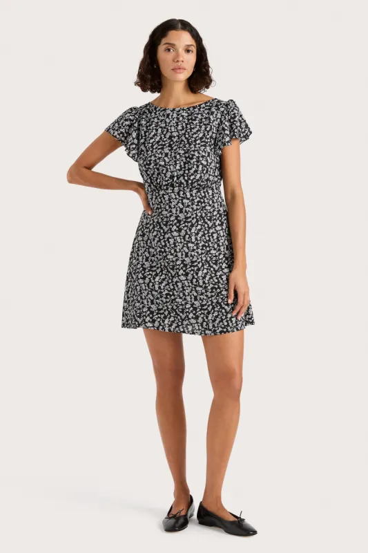 Valras Mini Dress Amaryllis Floral Black - Final Sale sold by Faithfull the Brand