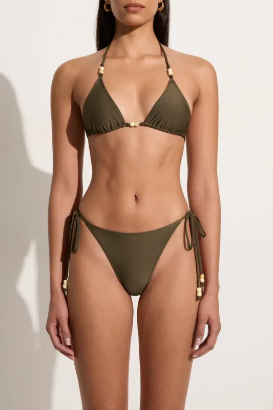 Uma Bikini Top Khaki sold by Faithfull the Brand
