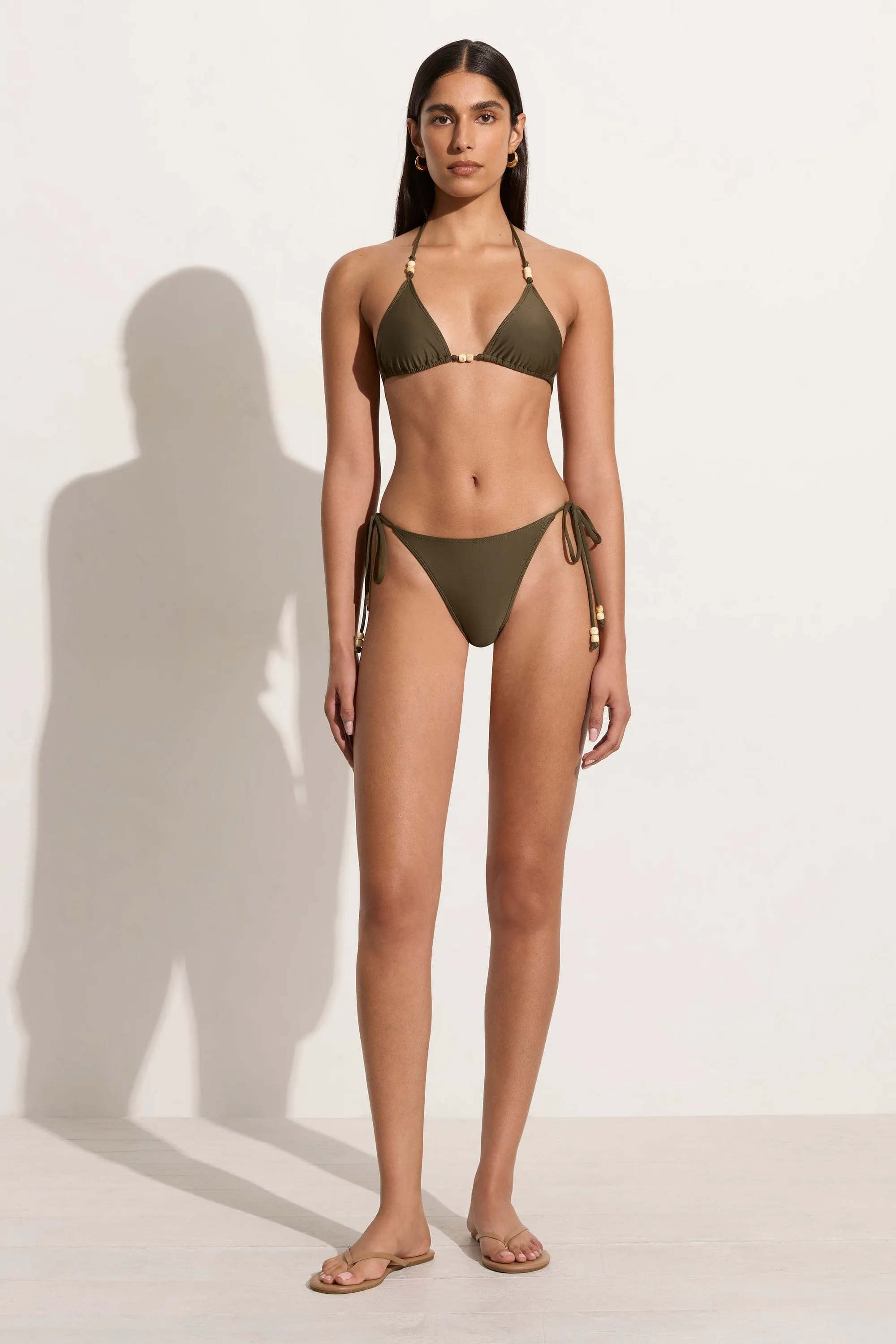 Uma Bikini Top Khaki sold by Faithfull the Brand product image thumbnail 2