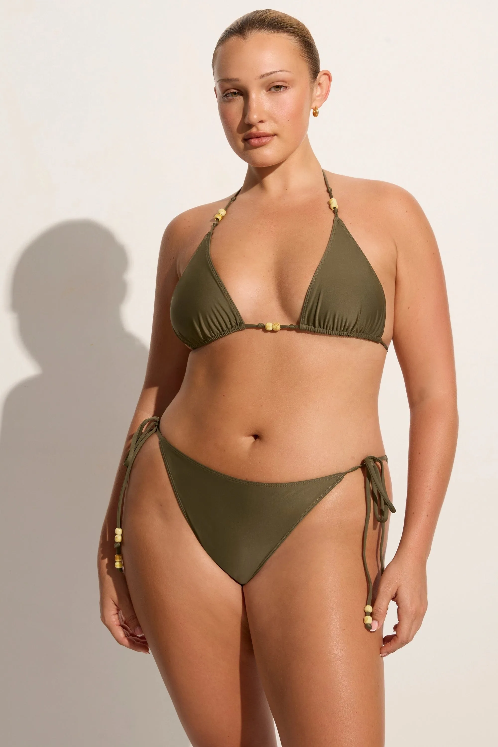 Uma Bikini Top Khaki sold by Faithfull the Brand product image thumbnail 5