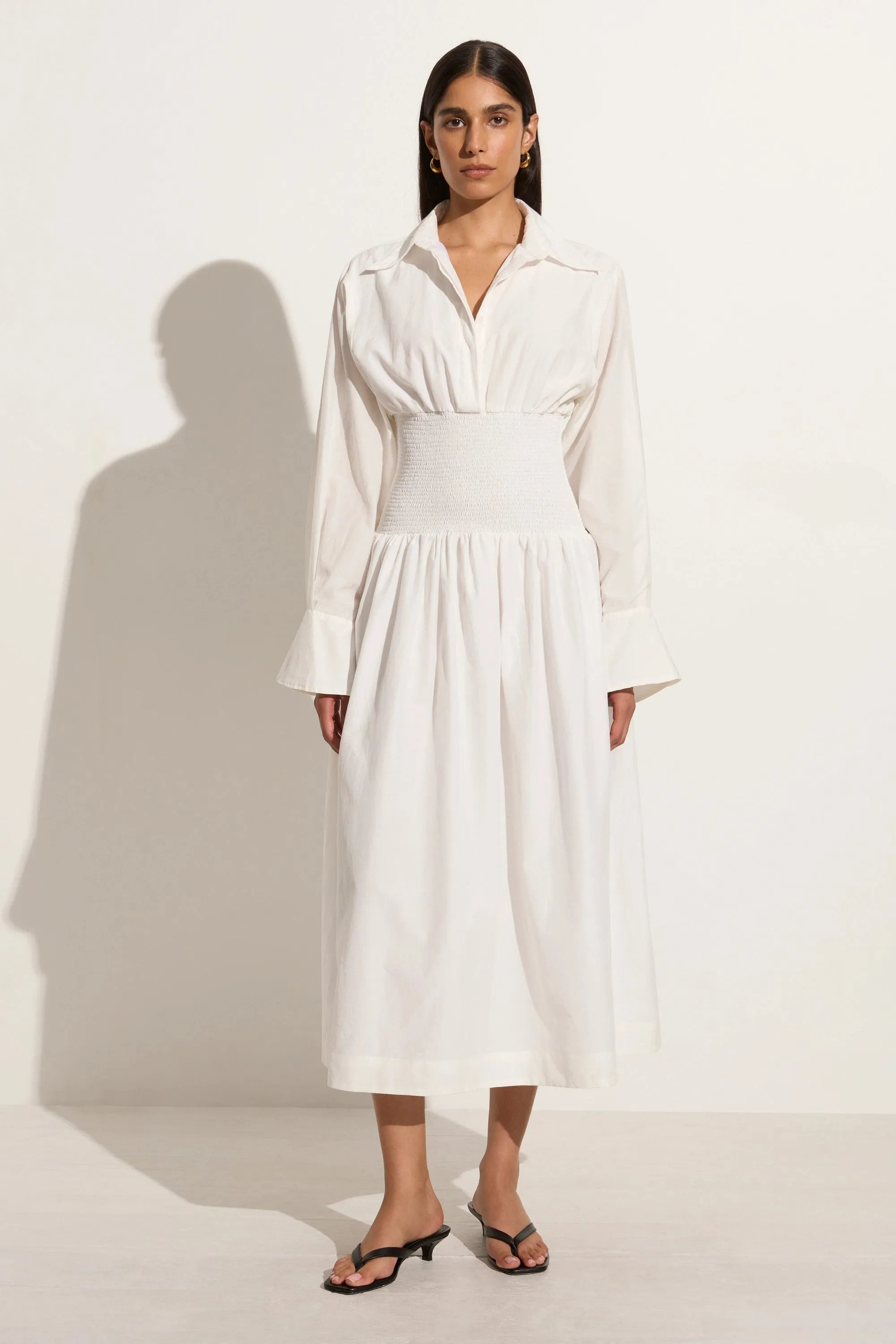 Cervo Midi Dress White - Final Sale sold by Faithfull the Brand