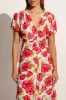 Bellavista Midi Dress Isadora Floral Red - Final Sale sold by Faithfull the Brand