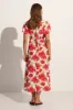 Bellavista Midi Dress Isadora Floral Red - Final Sale sold by Faithfull the Brand