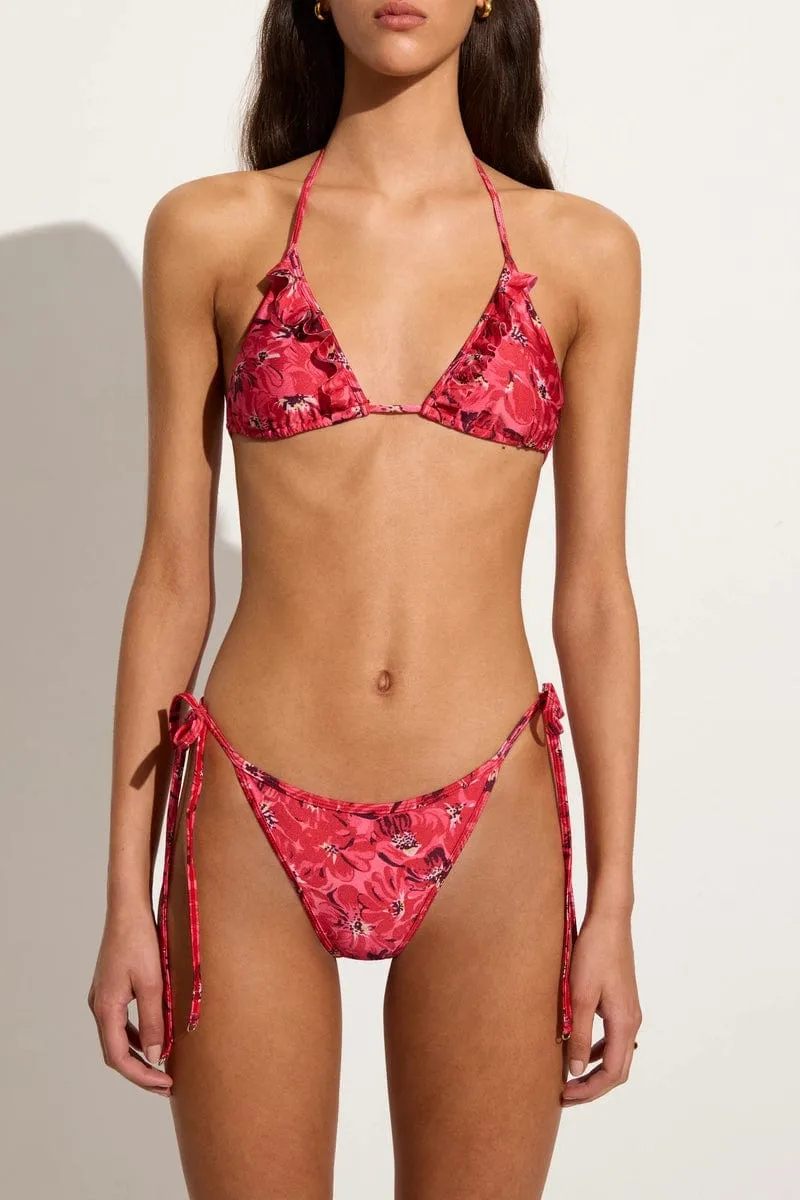 Carmen Bikini Top El Limon Floral Pink - Final Sale sold by Faithfull the Brand product image thumbnail 2