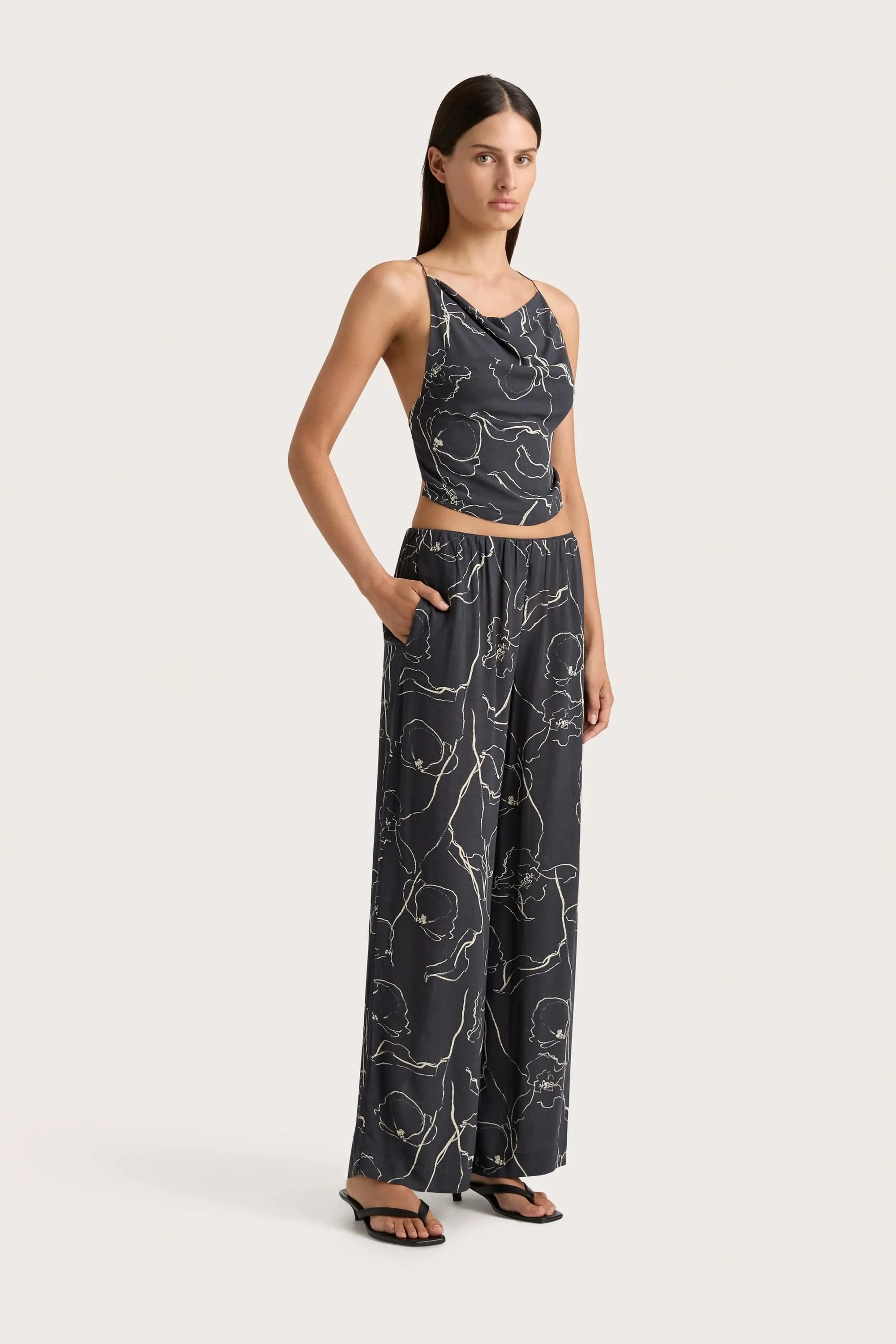 Aurelie Pant Calla Charred Navy - Final Sale sold by Faithfull the Brand product image thumbnail 3