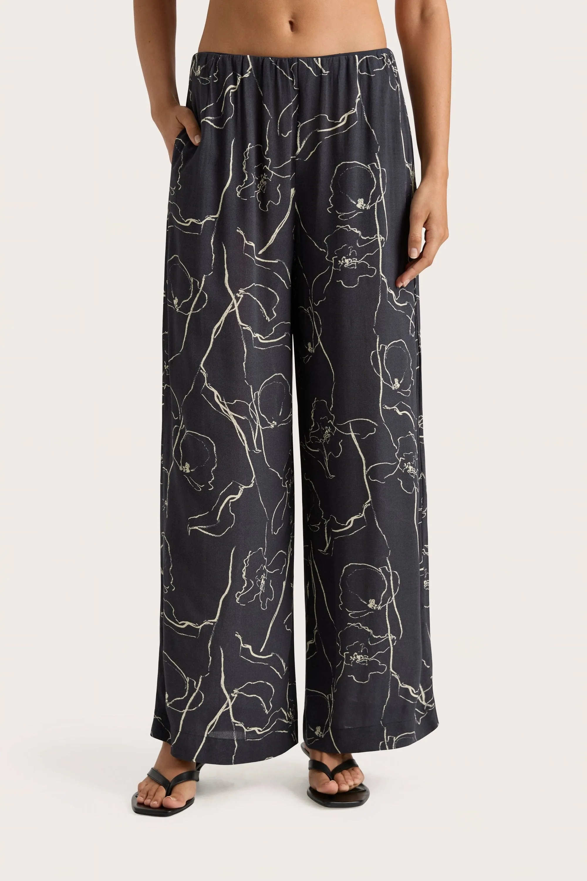 Aurelie Pant Calla Charred Navy - Final Sale sold by Faithfull the Brand product image thumbnail 2