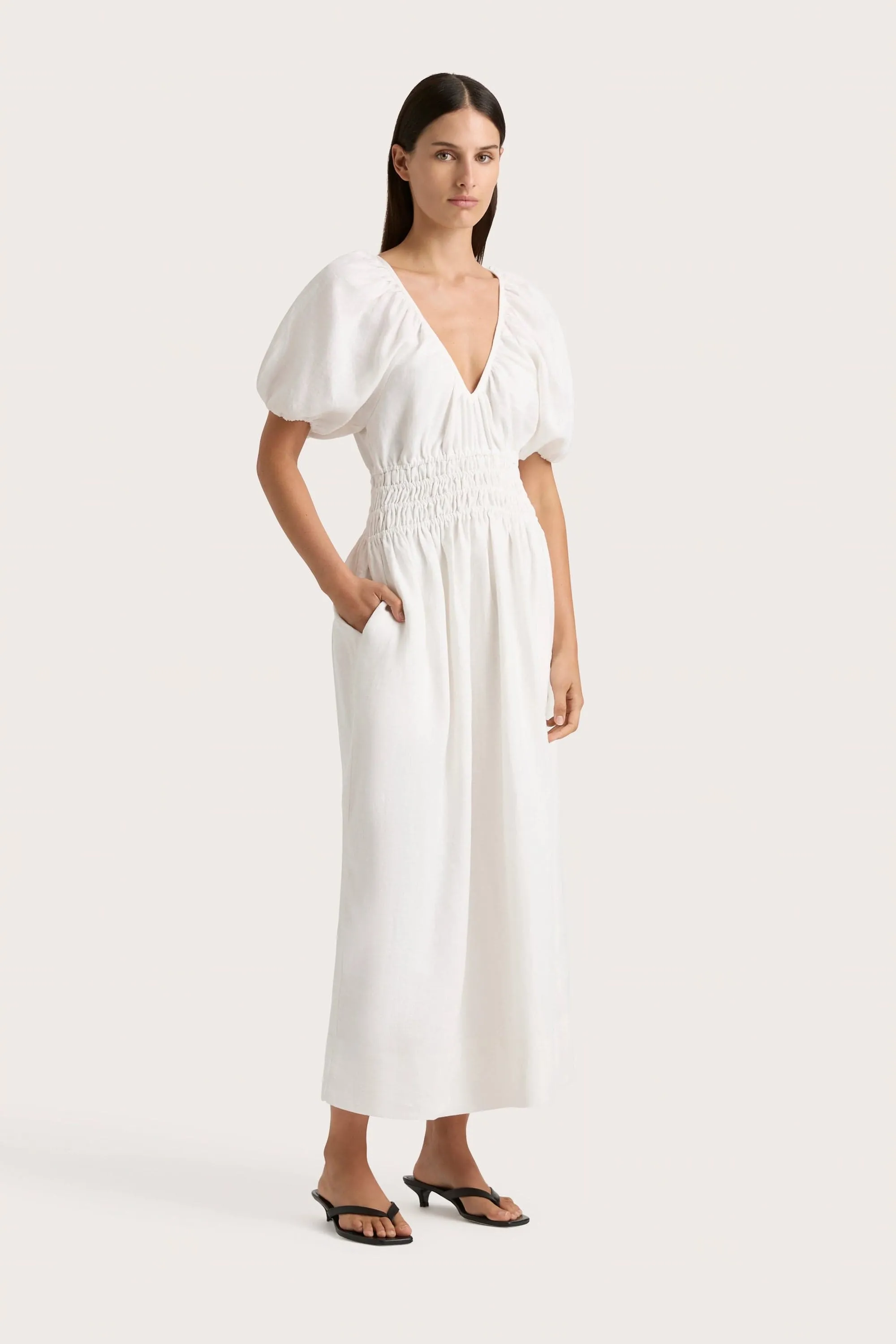 Geriba Maxi Dress White - Final Sale sold by Faithfull the Brand product image thumbnail 4