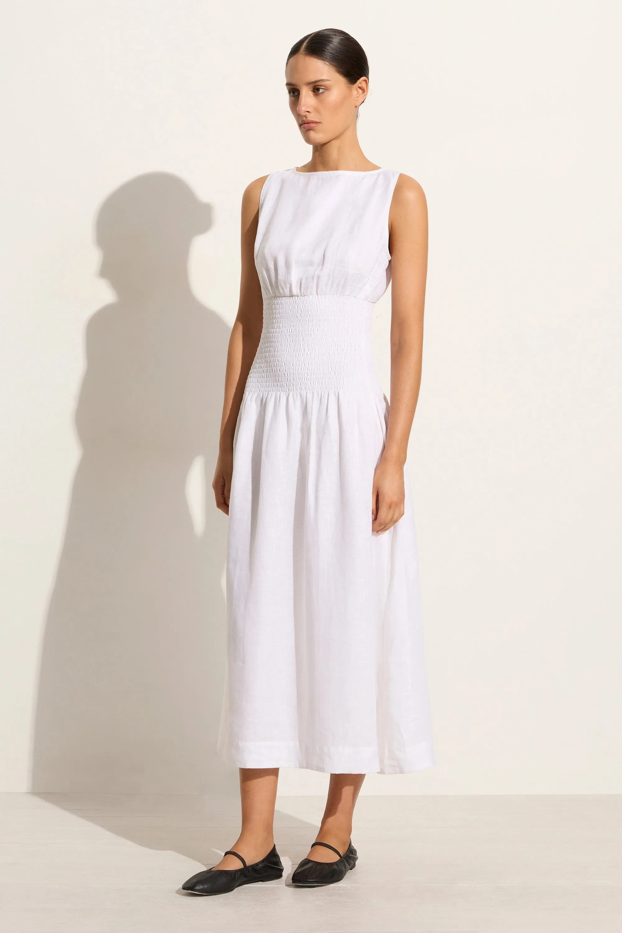 La Canella Midi Dress White - Final Sale sold by Faithfull the Brand product image thumbnail 3
